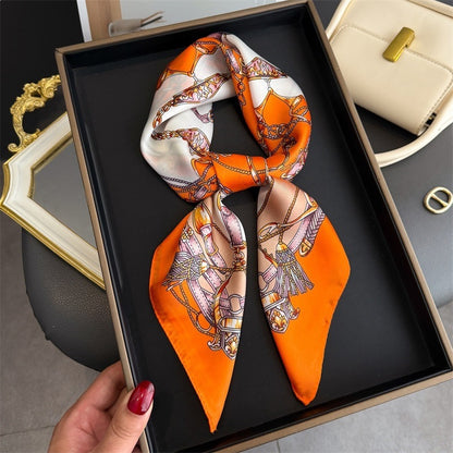 Simulated Silk Square Scarf for Women