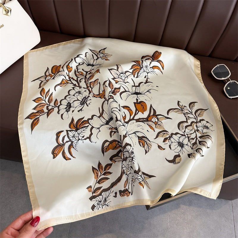 Simulated Silk Square Scarf for Women