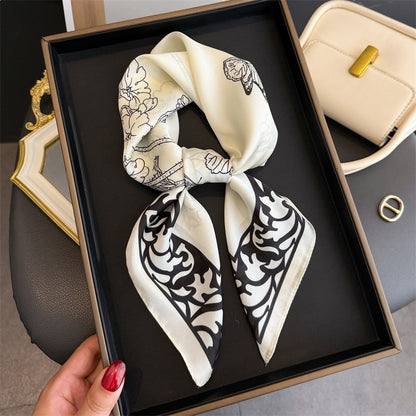 Simulated Silk Square Scarf for Women