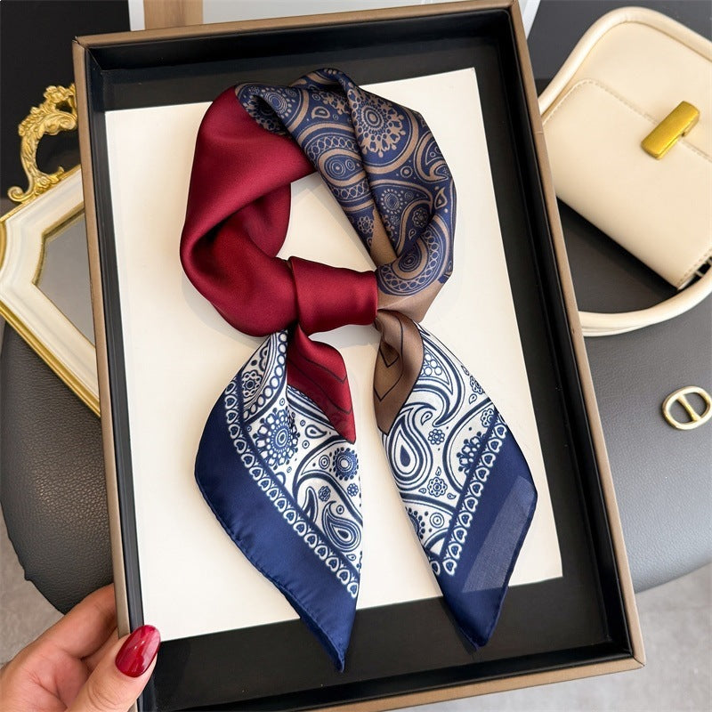 Simulated Silk Square Scarf for Women