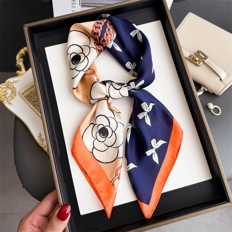 Simulated Silk Square Scarf for Women