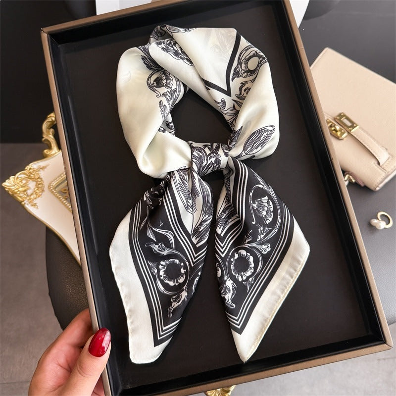 Simulated Silk Square Scarf for Women