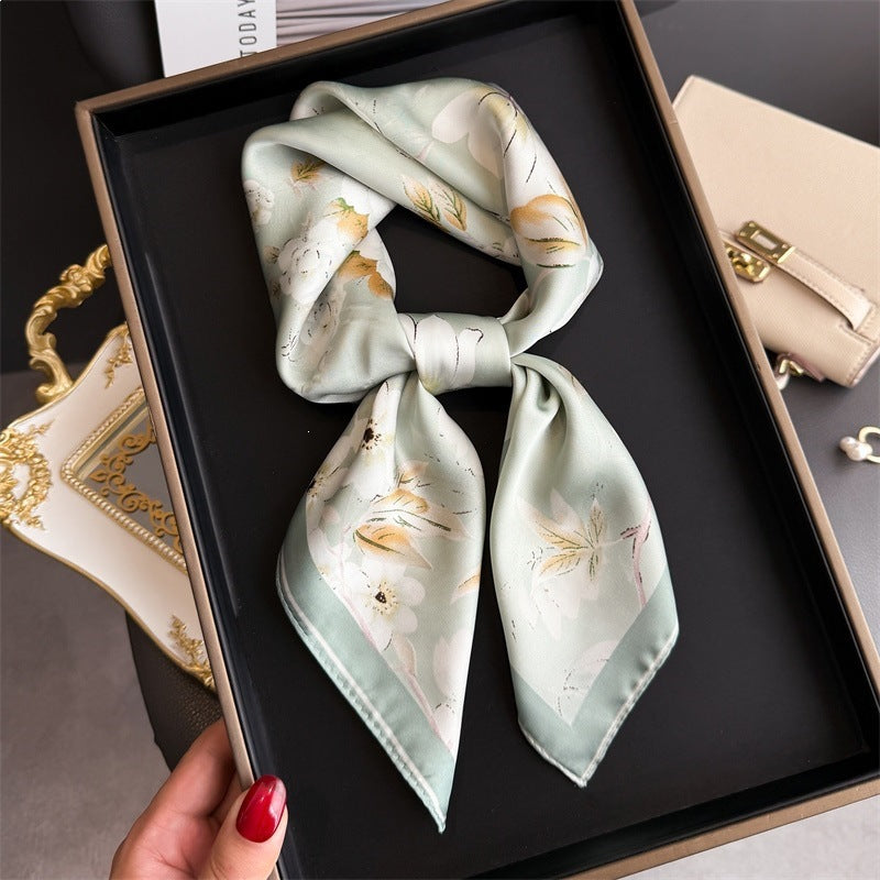 Simulated Silk Square Scarf for Women