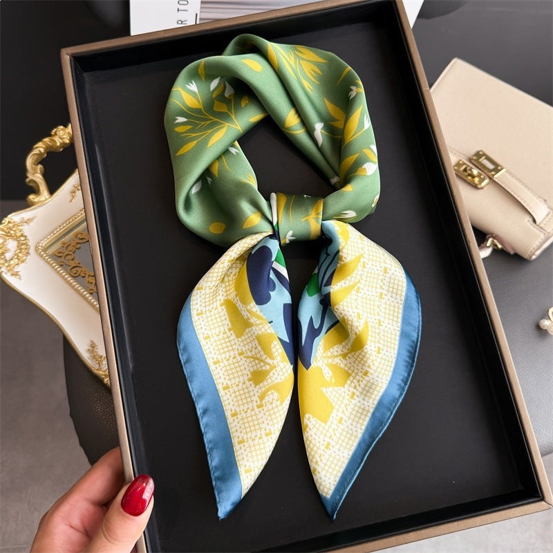 Simulated Silk Square Scarf for Women