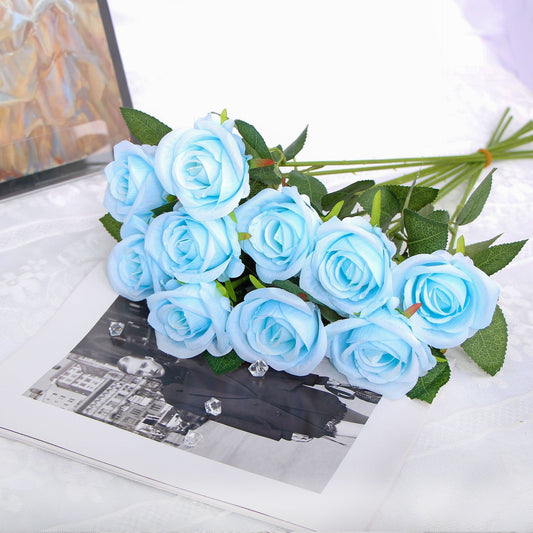 Simulated Silk Velvet Roses