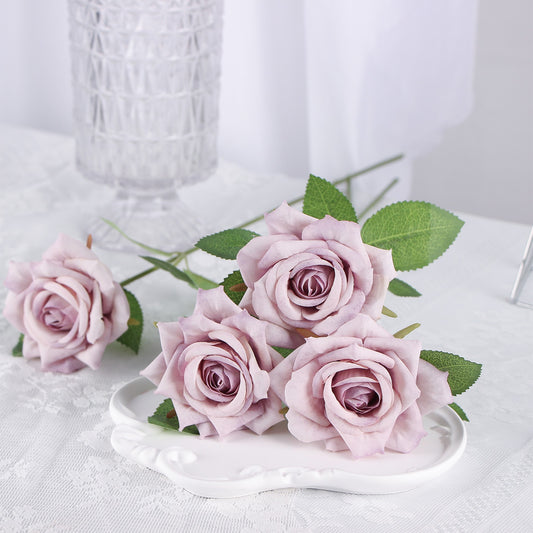 Simulated Silk Velvet Roses