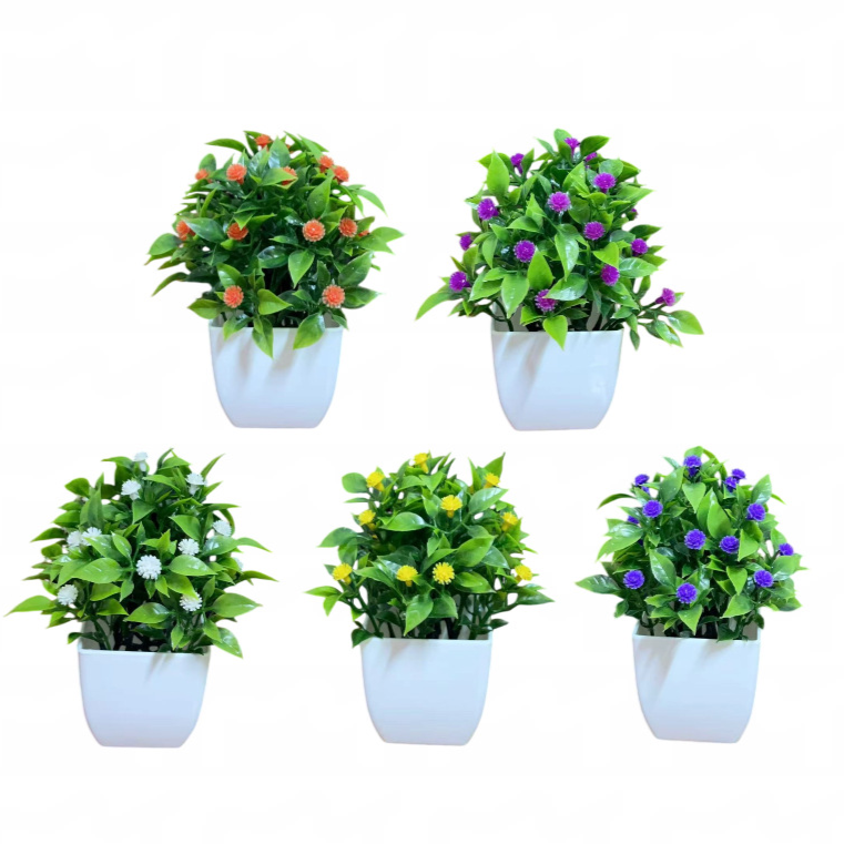 Simulated Small Potted Plants Decor