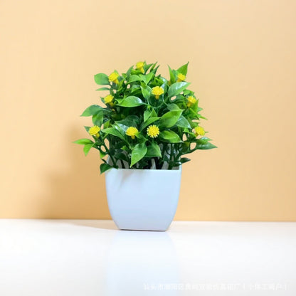 Simulated Small Potted Plants Decor