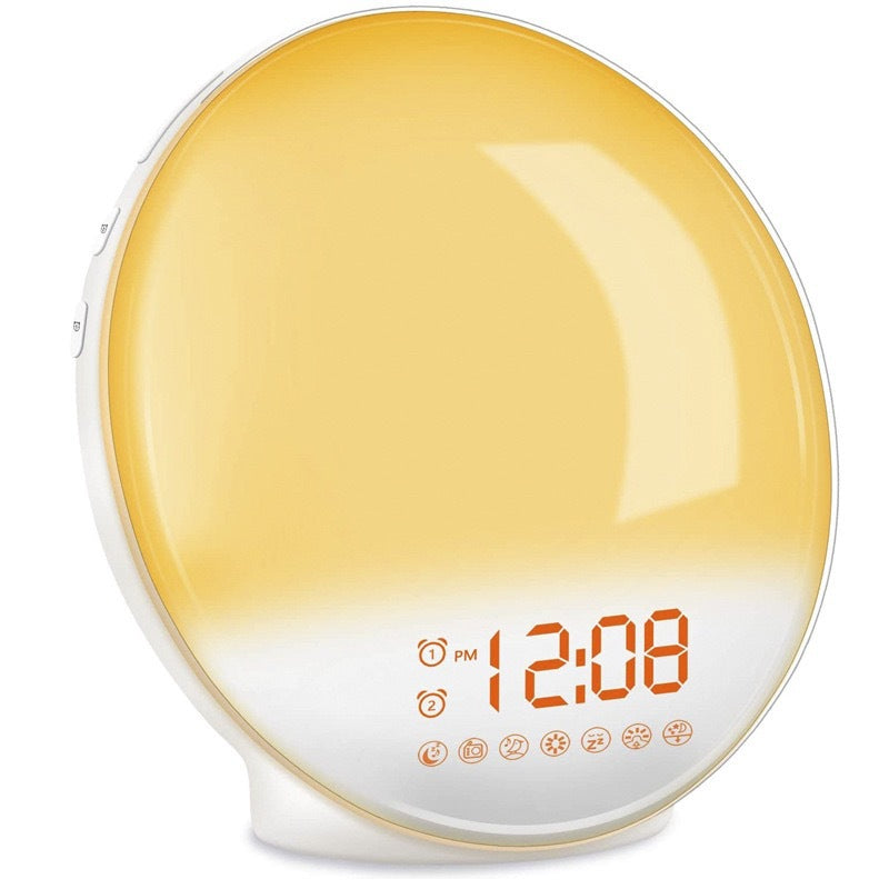 Simulated sunrise night light