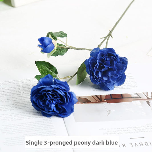 Simulated three-headed peony wedding artificial flowers