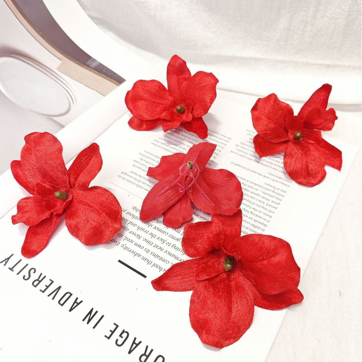 Simulated Velvet Orchid DIY Decorative Flowers