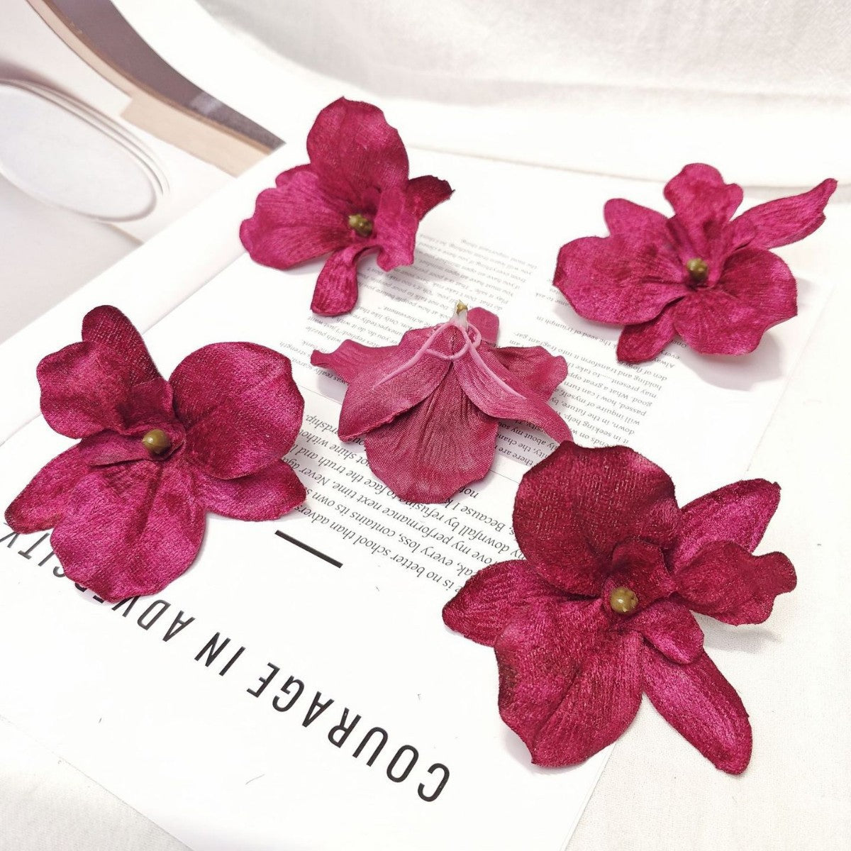 Simulated Velvet Orchid DIY Decorative Flowers