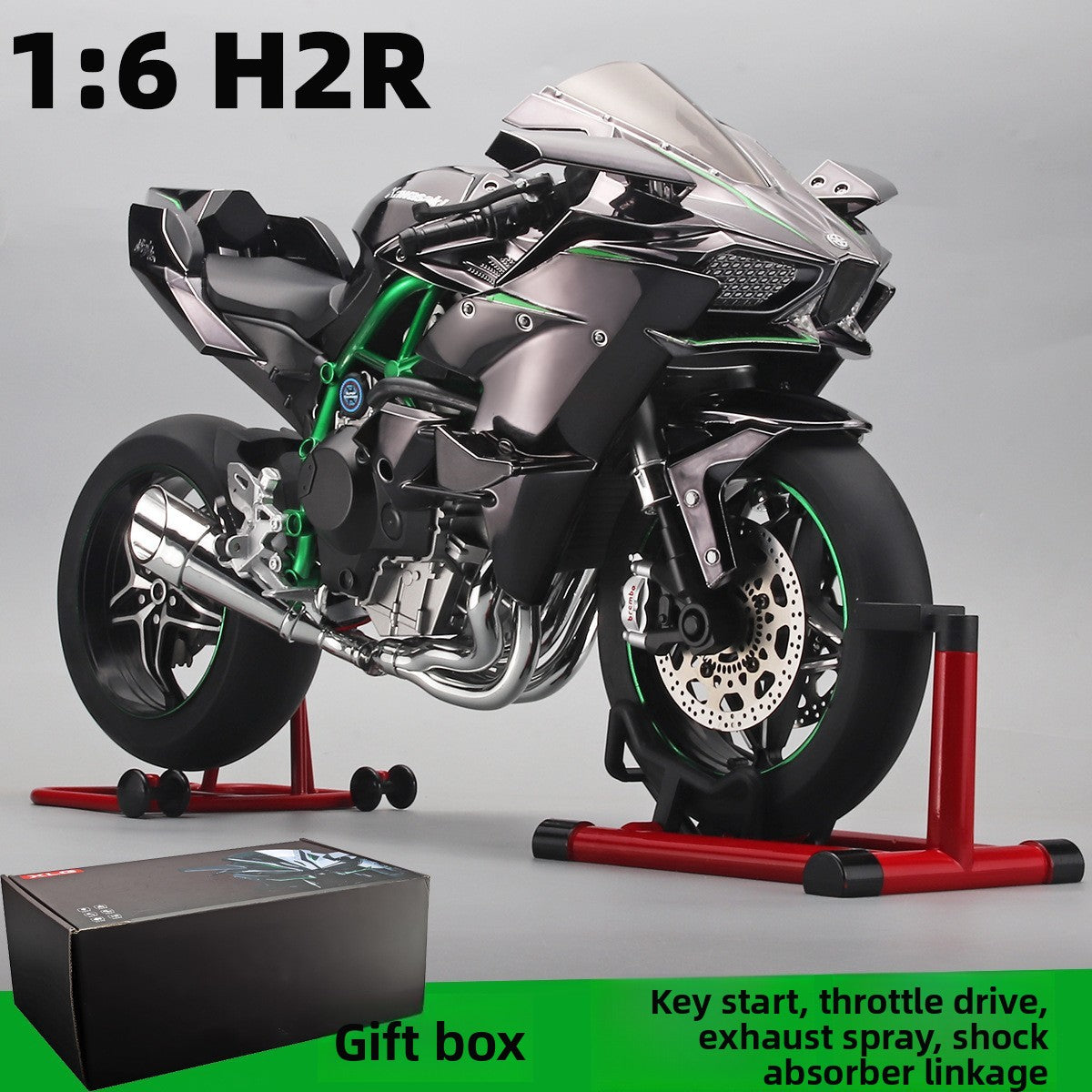 Simulation alloy motorcycle model