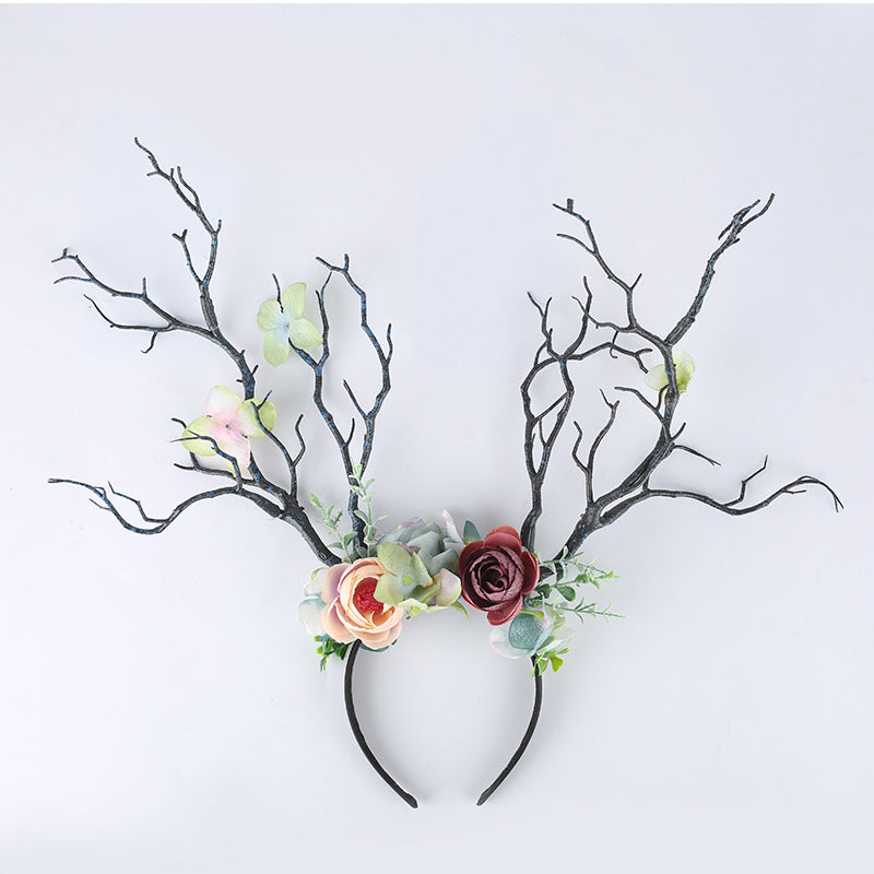 Simulation Branch Flower Headband