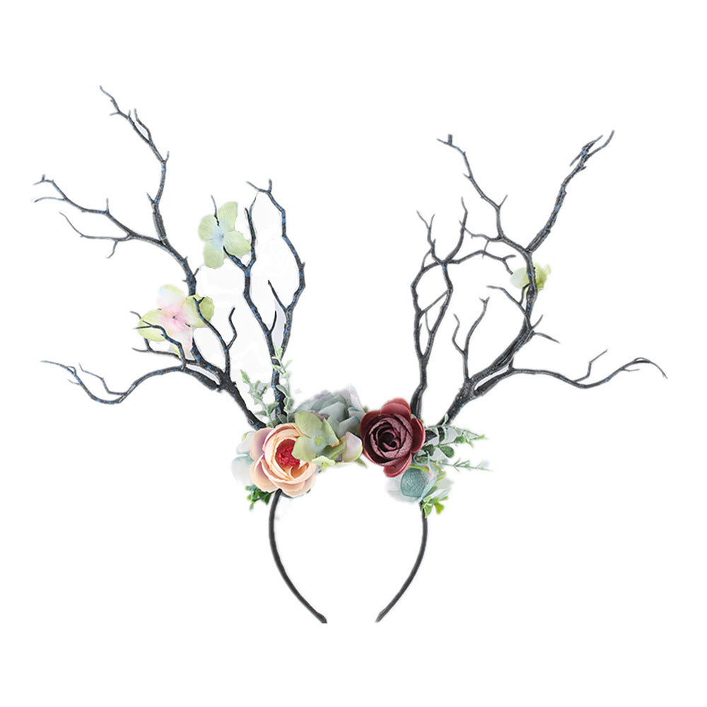 Simulation Branch Flower Headband