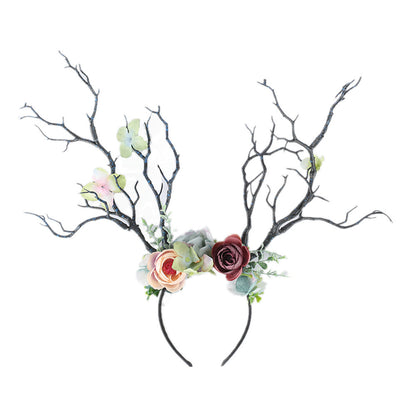 Simulation Branch Flower Headband