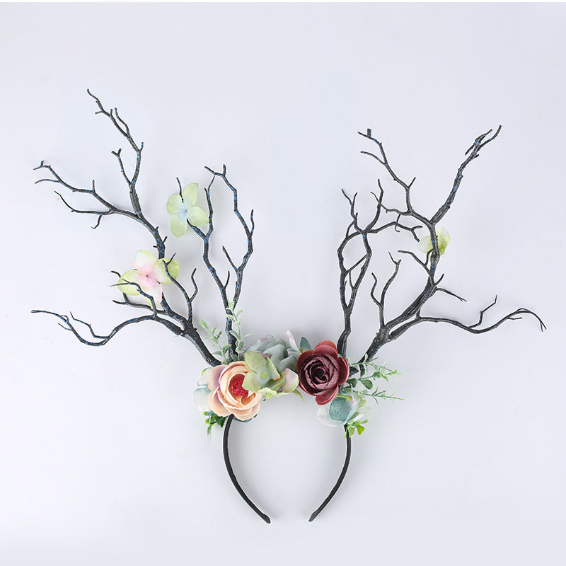 Simulation Branch Flower Headband