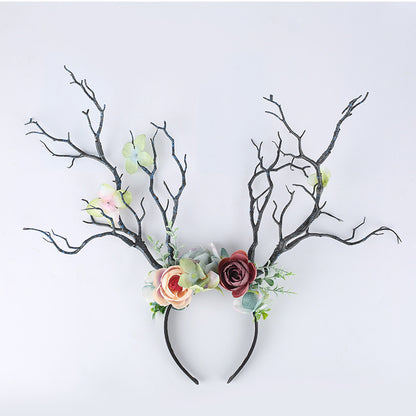 Simulation Branch Flower Headband