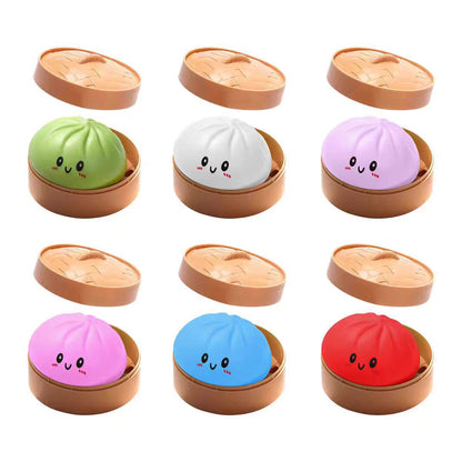 Simulation Bun Squishy Toy with Steamer