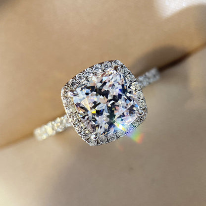 Simulation diamond ring