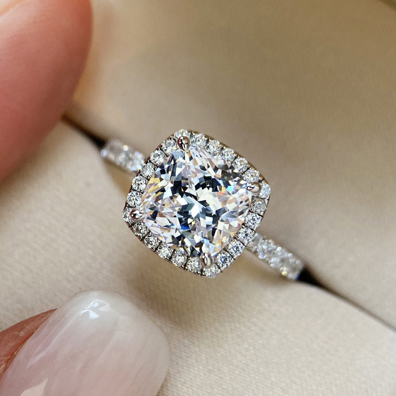 Simulation diamond ring