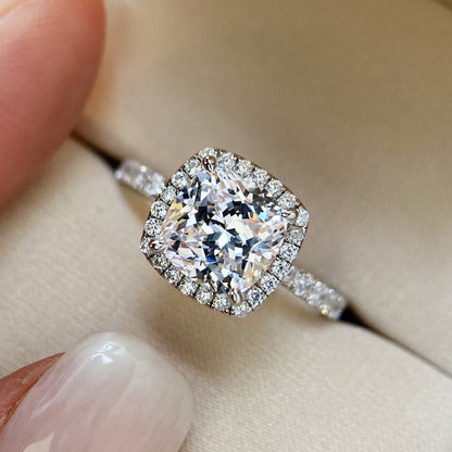 Simulation diamond ring