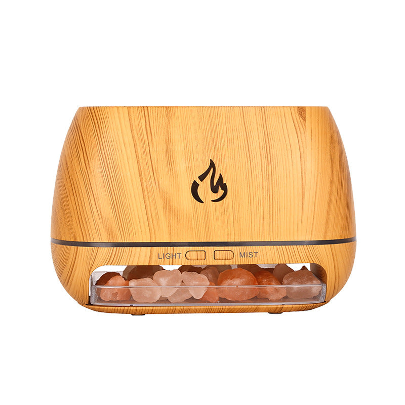 Simulation Flame Wood Grain Aromatherapy Humidifier