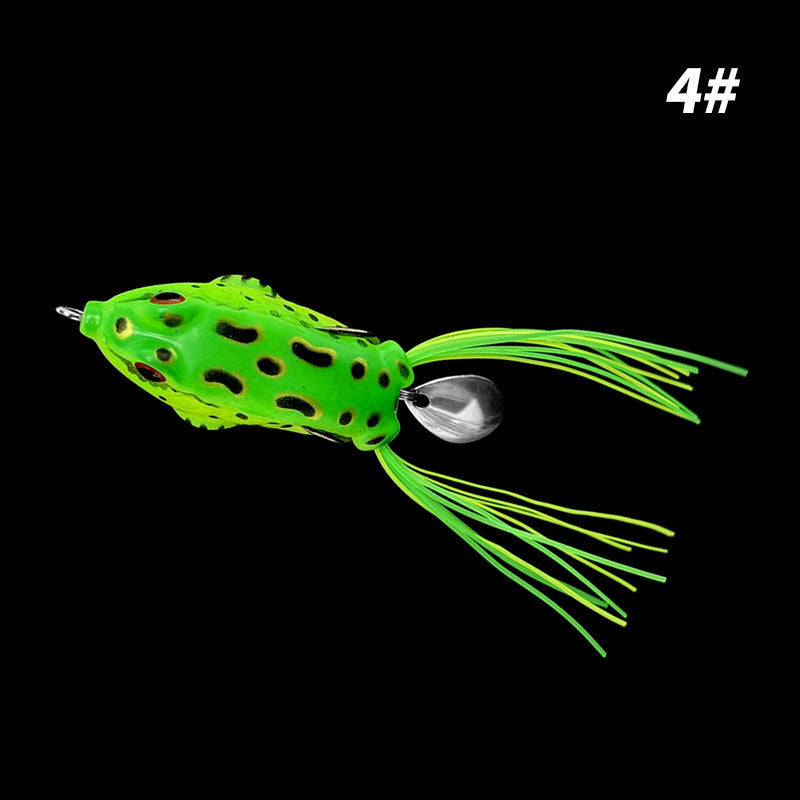 Simulation Frog Fishing Lure with Sequins
