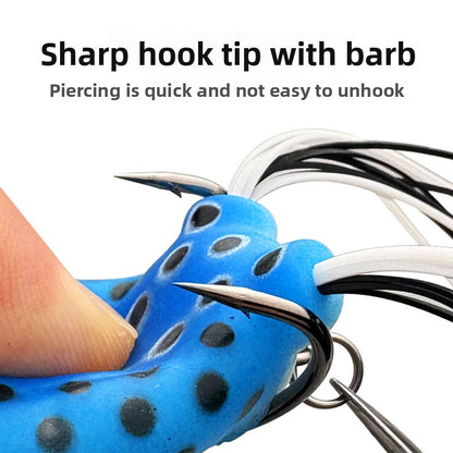Simulation Frog Fishing Lure with Sequins