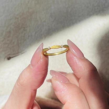 Simulation gold ring