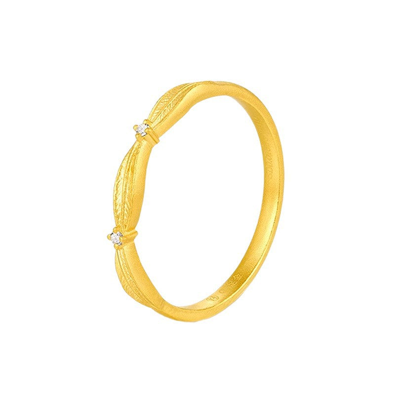 Simulation gold ring