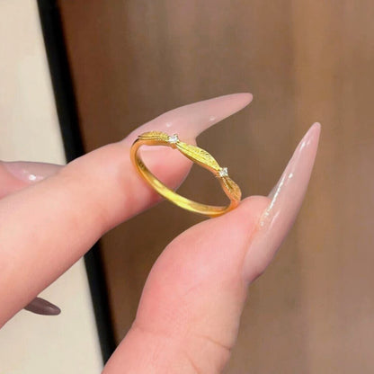 Simulation gold ring