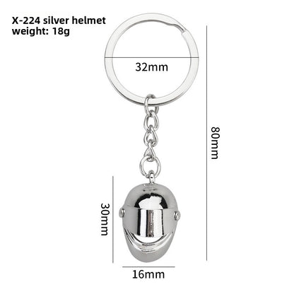 Simulation Helmet Keychain