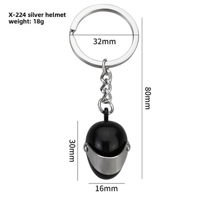 Simulation Helmet Keychain