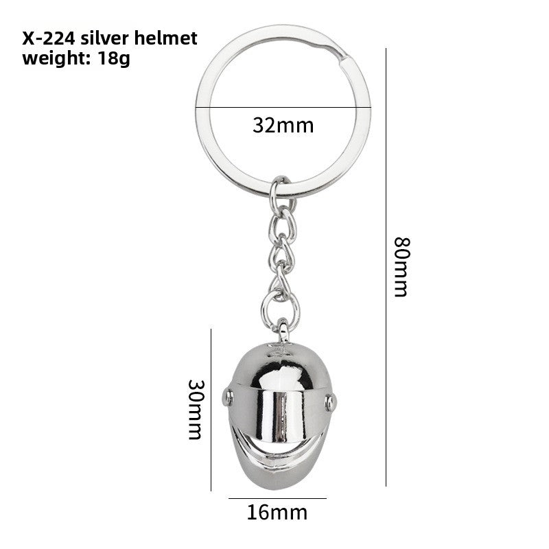 Simulation Helmet Keychain