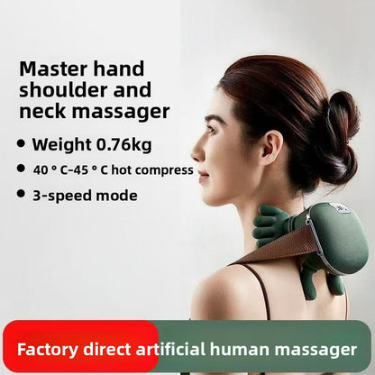 Simulation Human Hand Cervical Spine Massager Oblique Shoulder and Neck Massager Square Muscle Neck Neck Massager Hot Compress