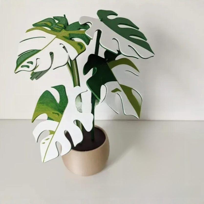 Simulation Monstera Plant Potted