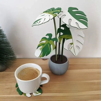 Simulation Monstera Plant Potted
