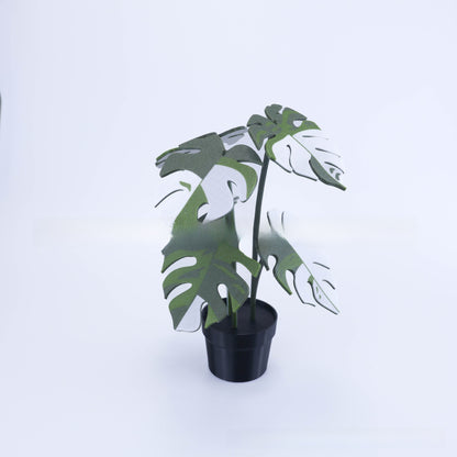 Simulation Monstera Plant Potted