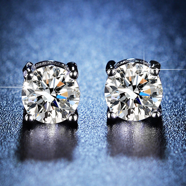 Simulation Mosang Drill Earrings