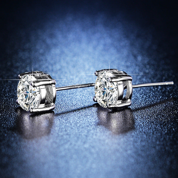 Simulation Mosang Drill Earrings