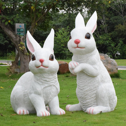 Simulation Rabbit Resin Garden Sculpture