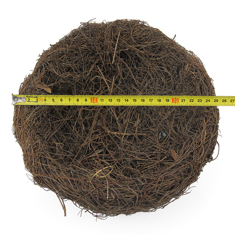 Simulation Rattan Bird Nest with Decorative Eggs