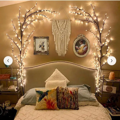 Simulation rattan lamp wall decoration