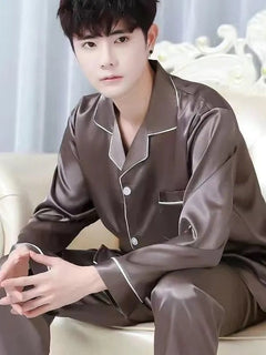 Men Coffee Brown Double Long