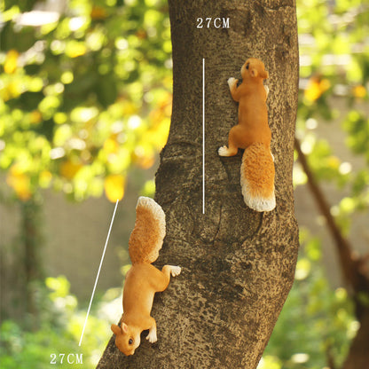 Simulation Squirrel Resin Garden Hanging Ornaments