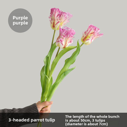 Simulation Tulip Bouquet Artificial Flowers