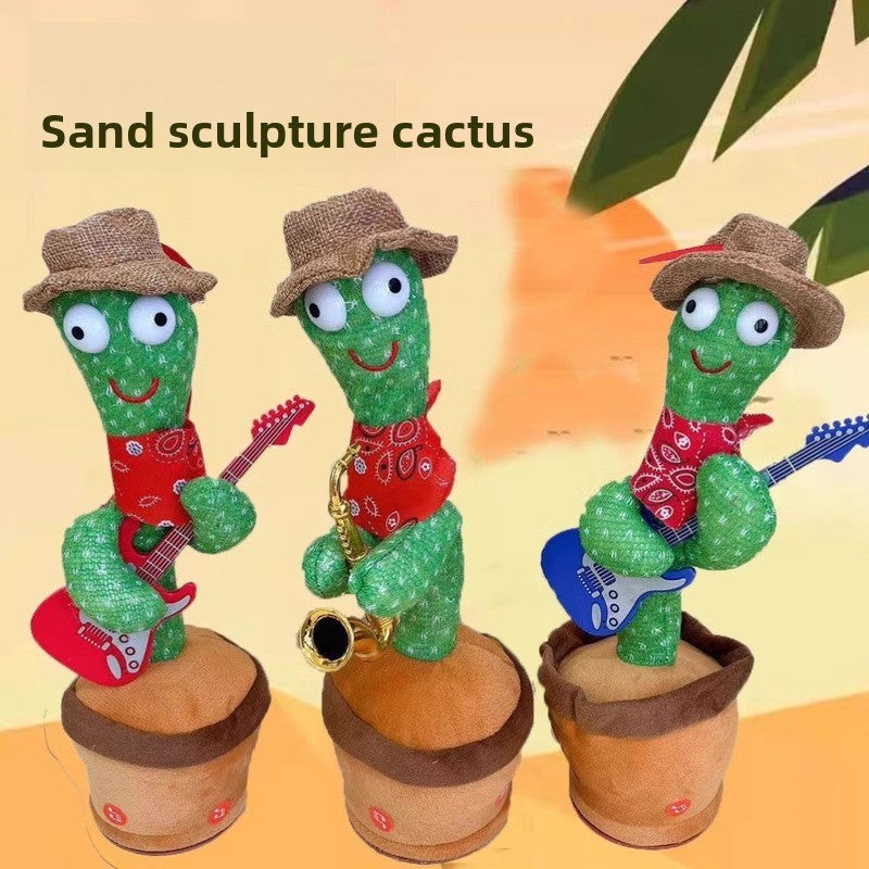 singing talking dancing cactus birthday gift plush toy