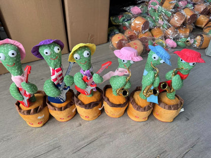 singing talking dancing cactus birthday gift plush toy