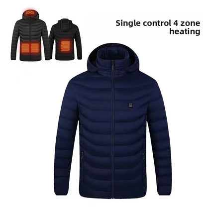 Single control, double control, four control electric heating cotton coat